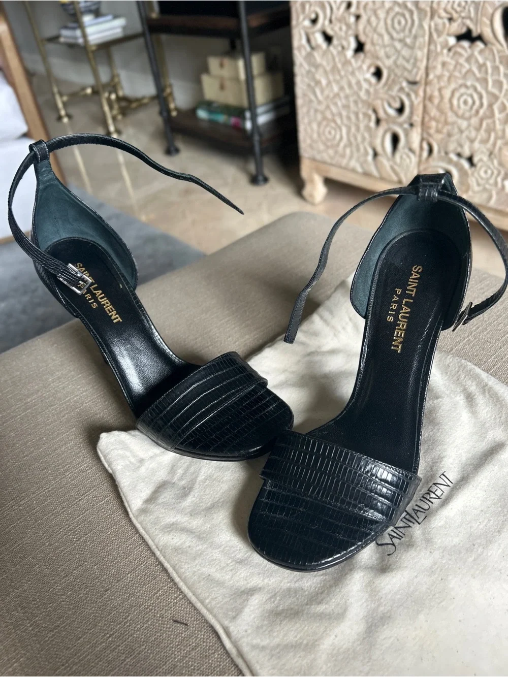 Saint Laurent Lizard Heels - Picture 10 of 11